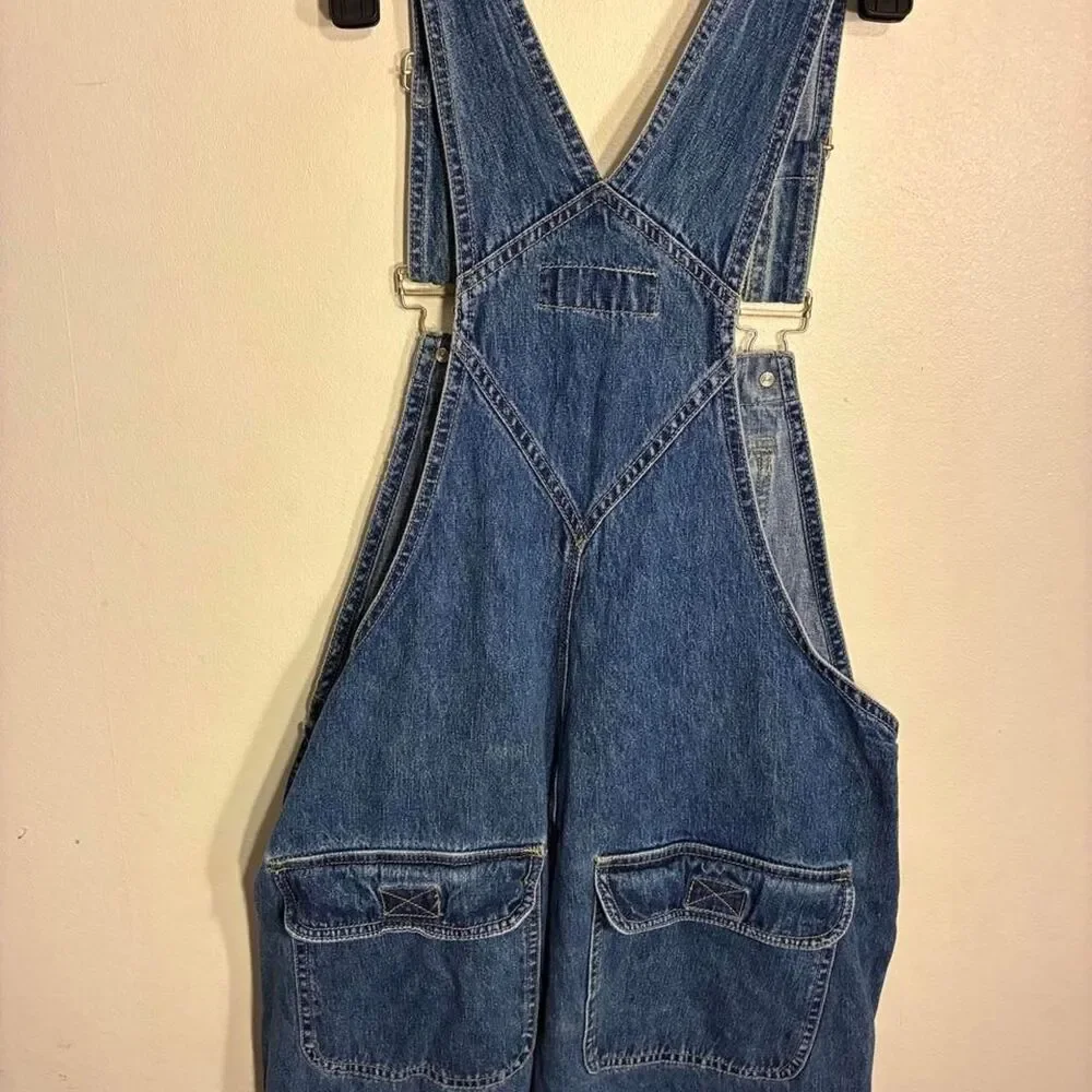 La-blues Men's Blue and Navy Dungarees-overalls